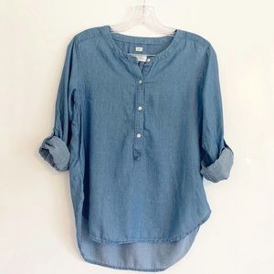 Ann Taylor LOFT Softened Denim Shirt